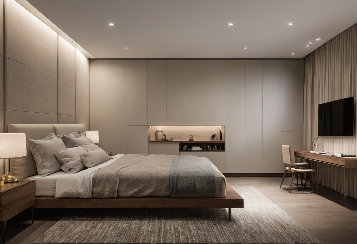 Warranty coverage does not guarantee that a damaged bedroom piece can be replaced shown in a luxury residential interior
