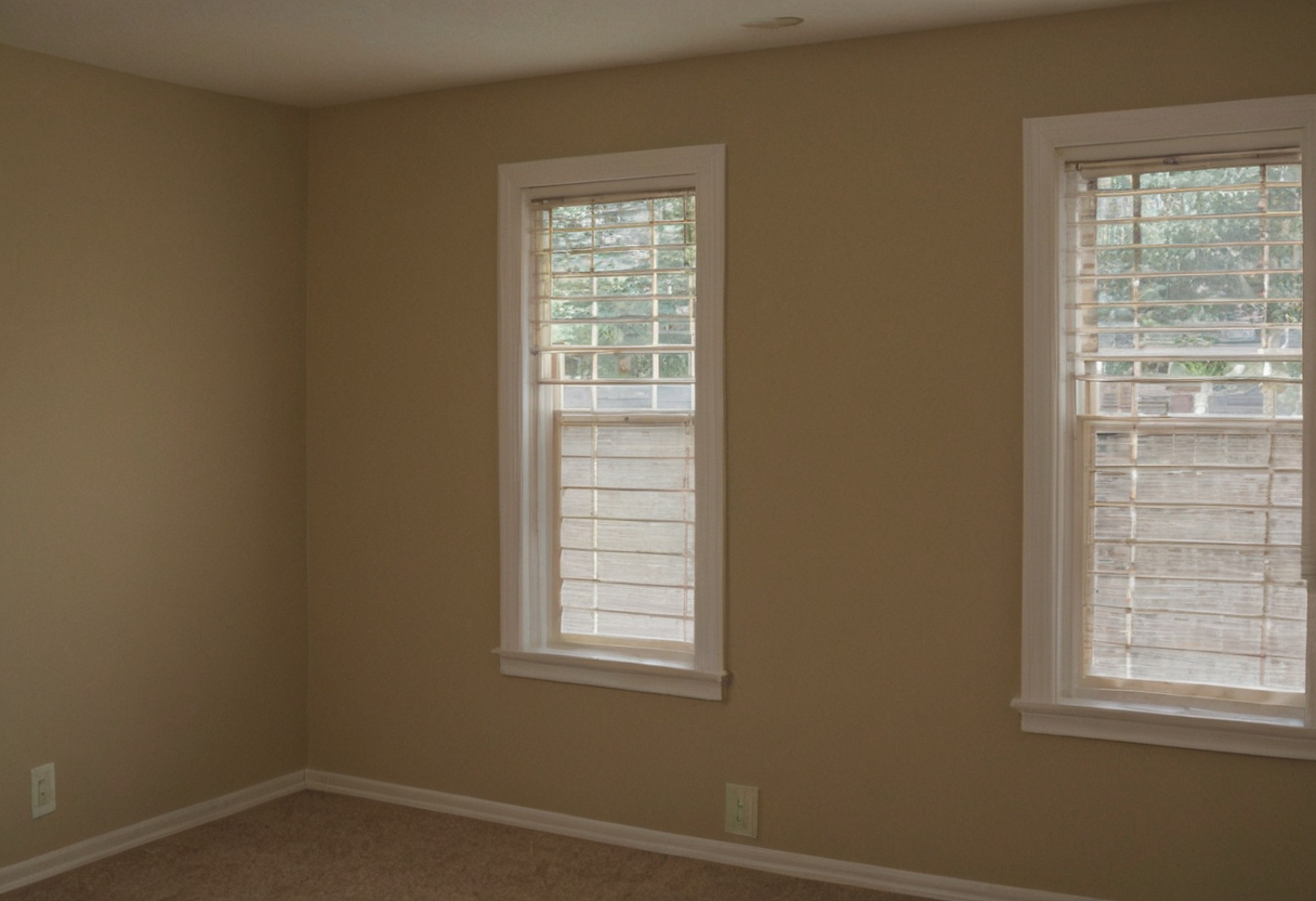 Renter-safe blackout installation must protect walls, window operation, and emergency access editorial visual